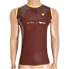 Trimmed sleeveless T-shirt